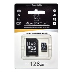  ' microSDXC, 128Gb, Class10 UHS-3, T&G, SD  (TG-128GBSD10U3-01)