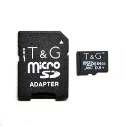   MicroSDHC  64GB UHS-I U3 Class 10 T&G + SD-adapter (TG-64GBSDU3CL10-01) -  2