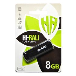 USB Flash Drive 8Gb Hi-Rali Taga Black, HI-8GBTAGBK