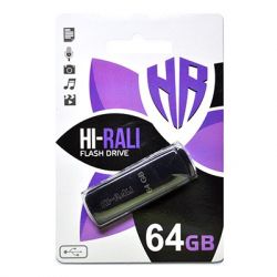 USB Flash Drive 64Gb Hi-Rali Taga Black, HI-64GBTAGBK