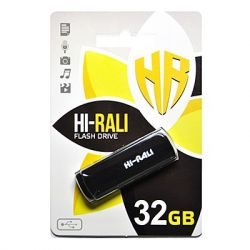 USB Flash Drive 32Gb Hi-Rali Taga Black, HI-32GBTAGBK