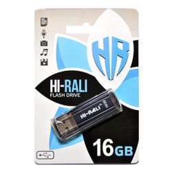 USB Flash Drive 16Gb Hi-Rali Stark series Black, HI-16GBSTBK