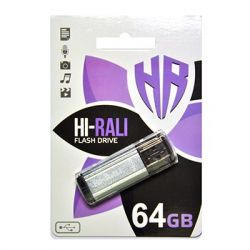 USB Flash Drive 64Gb Hi-Rali Stark series Silver (HI-64GBSTSL) -  1