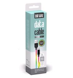   USB 2.0 AM to Lightning 1.0m multicolor ColorWay (CW-CBUL016-MC) -  2