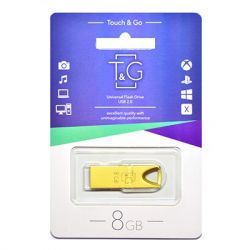 USB Flash Drive 8Gb T&G 117 Metal series Gold (TG117GD-8G)