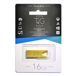 USB Flash Drive 16Gb T&G 117 Metal series Gold (TG117GD-16G)