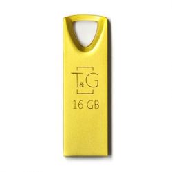 USB Flash Drive 16Gb T&G 117 Metal series Gold (TG117GD-16G) -  2
