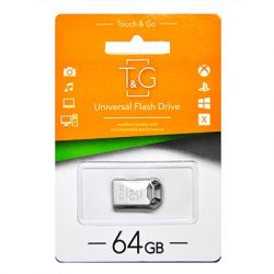 USB Flash Drive 64Gb T&G 110 Metal series Silver (TG110-64G)
