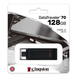 USB3.2 128GB Type-C Kingston DataTraveler 70 Black (DT70/128GB) -  3