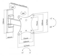 Кронштейн Satelit 13-32PIVOT100 (250518) - Картинка 3