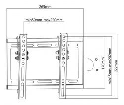 Кронштейн Satelit 19-42TILT200 (VESA200х200) - Картинка 3
