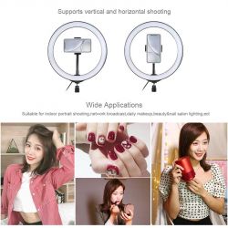 Кольцевая USB LED-лампа Puluz PKT3039 10.2" + настольное крепление 1.4 м (PKT3039) - Картинка 3