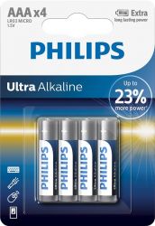  Philips Ultra Alkaline AAA/LR03 BL 4  -  1