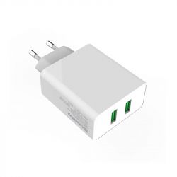    ColorWay, White, 2xUSB, 2.4A, Quick Charge (CW-CHS017Q-WT) -  6