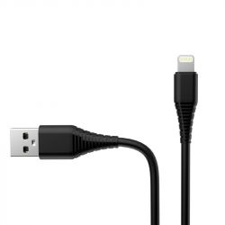  USB - Lightning 1  ColorWay Black, 2.4A (CW-CBUL024-BK) -  3