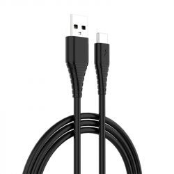  ColorWay USB-USB Type-C (PVC), 2.4, 1, Black (CW-CBUC026-BK)