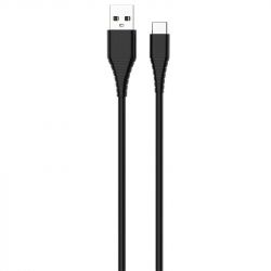Кабель ColorWay USB-USB Type-C (PVC), 2.4А, 1м, Black (CW-CBUC026-BK) - Картинка 2