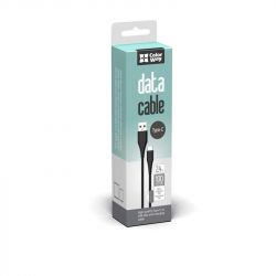 Кабель ColorWay USB-USB Type-C (PVC), 2.4А, 1м, Black (CW-CBUC026-BK) - Картинка 4
