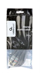   Jack 3.5mm to 2RCA 2.5m Cablexpert (CCA-352-2.5M) -  2
