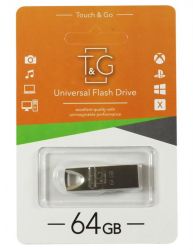 USB Flash Drive 64Gb T&G 117 Metal series Silver (TG117SL-64G) -  1