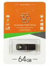 USB Flash Drive 64Gb T&G 117 Metal series Black (TG117BK-64G)
