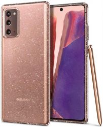 Чехол-накладка Spigen Liquid Crystal Glitter для Samsung Galaxy Note20 SM-N980 Crystal Quartz (ACS01416) - Картинка 3