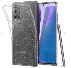 Чехол-накладка Spigen Liquid Crystal Glitter для Samsung Galaxy Note20 SM-N980 Crystal Quartz (ACS01416) - Картинка 4