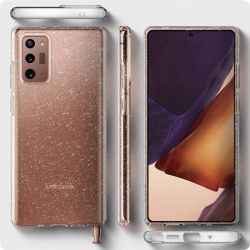 Чехол-накладка Spigen Liquid Crystal Glitter для Samsung Galaxy Note20 SM-N980 Crystal Quartz (ACS01416) - Картинка 8