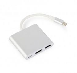 ������� Cablexpert (A-CM-HDMIF-02-SV) USB-C - HDMI/USB/USB-C