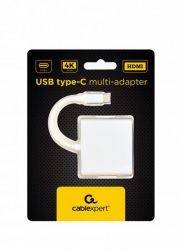  USB Type-C to HDMI Cablexpert (A-CM-HDMIF-02-SV) -  2