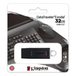 USB   Kingston 32GB DataTraveler Exodia Black/White USB 3.2 (DTX/32GB) -  3