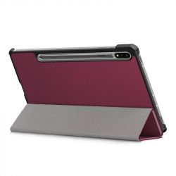- BeCover Smart  Samsung Galaxy Tab S7 SM-T875 Red Wine (705224) -  3