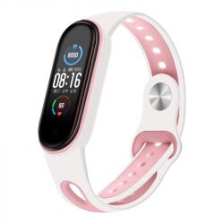  BeCover Sport Style  Xiaomi Mi Smart Band 5 White-Pink (705174)