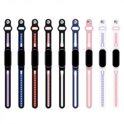 ������� BeCover Sport Style ��� Xiaomi Mi Smart Band 5/Mi Smart Band 6/Mi Smart Band 7 White-Pink (705174) - �������� 3