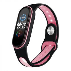  BeCover Sport Style  Xiaomi Mi Smart Band 5 Black-Pink (705167)