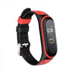  BeCover Colour Style  Xiaomi Mi Smart Band 5 Black-Red (705157) -  1