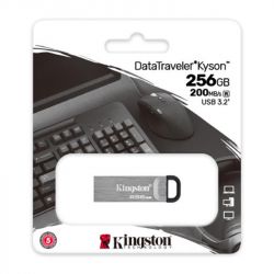 USB3.2 256GB Kingston DataTraveler Kyson Silver/Black (DTKN/256GB) -  3