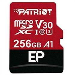   MicroSDXC 256GB UHS-I/U3 Class 10 Patriot EP A1 R90/W80MB/s + SD-adapter (PEF256GEP31MCX) -  1
