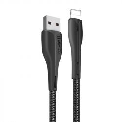  USB <-> Lightning, ColorWay, Black, PVC + Led, 1 , 2.4A (CW-CBUL034-BK) -  1