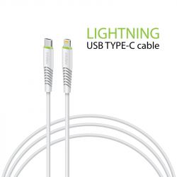  Intaleo CBFLEXTL1 USB-C-Lightning 1.2 White (1283126504099)