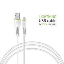  Intaleo CBFLEXL1 USB-Lightning 1.2 White (1283126487460) -  1