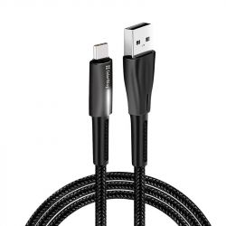  USB <-> USB Type-C, ColorWay, Black, 1 , 2.4A (CW-CBUC035-BK) -  1