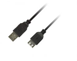  Piko (1283126474118) USB 2.0 AM-AF, 3, Black -  1