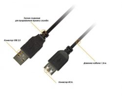  Piko (1283126474118) USB 2.0 AM-AF, 3, Black -  2