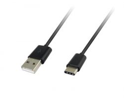  Global MSH-CA-001 USB-USB Type-C 1 Black (1283126474675) -  1