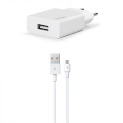    Ttec SmartCharger USB 2 White (2SCS20MB) +  microUSB -  1
