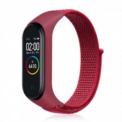  BeCover Nylon Style  Xiaomi Mi Smart Band 5 Red (705431)