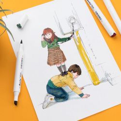 Спиртові маркери Arrtx Vega ASM-0380A 80 кольорів + сумка (LC302192) - Картинка 4