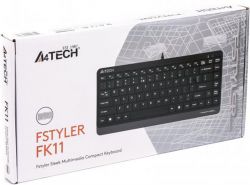  A4Tech FK11 USB (Grey) Fstyler Compact Size keyboard, USB -  6