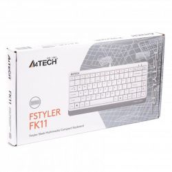  A4Tech FK11 USB (White) Fstyler Compact Size keyboard, USB -  6